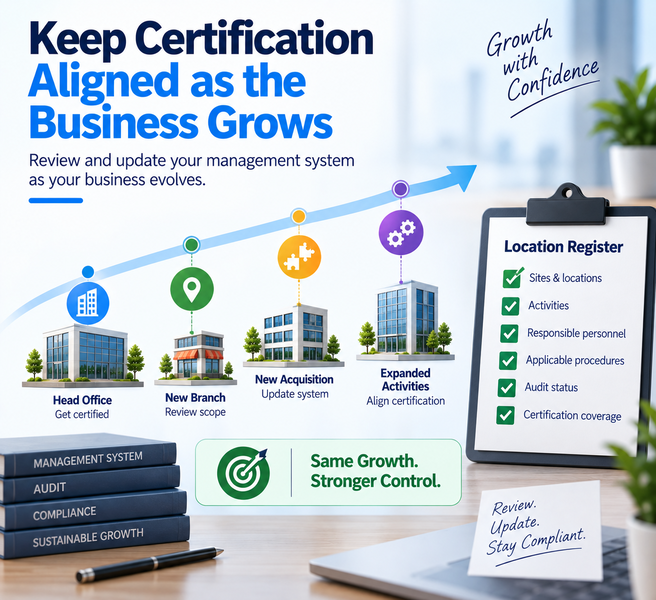 As the Business grows keep certification