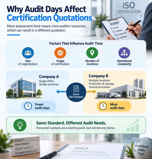 Audit Days Affect Certification Quotations