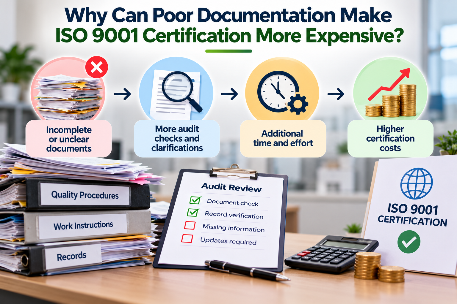 Why Can Poor Documentation Make ISO 9001 Certification More Expensive?
