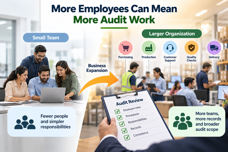 More Employees more Audit Work