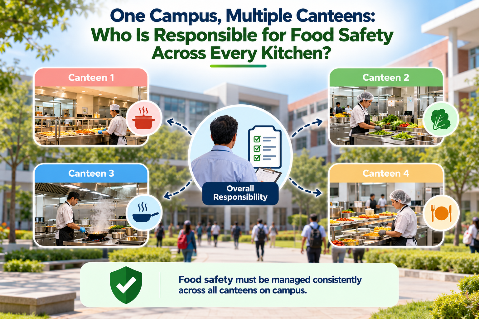 One Campus, Multiple Canteens: Who Is Responsible for Food Safety Across Every Kitchen?
